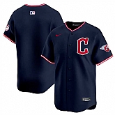 Men's Cleveland Guardians Blank Navy 2025 Alternate Limited Stitched Jersey Dzhi,baseball caps,new era cap wholesale,wholesale hats